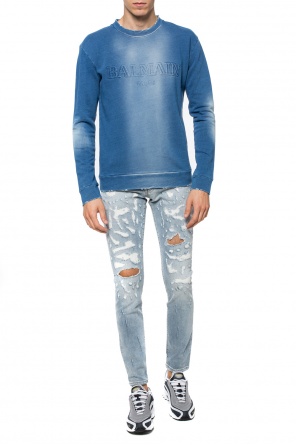 Jeansy z przetarciami, zdjęcie 2 Jeansy z przetarciami od Balmain